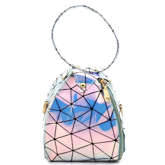 🚨⬇️💥SALE!💥 Hologram Tetrahedron Satchel - Picture 2 of 3